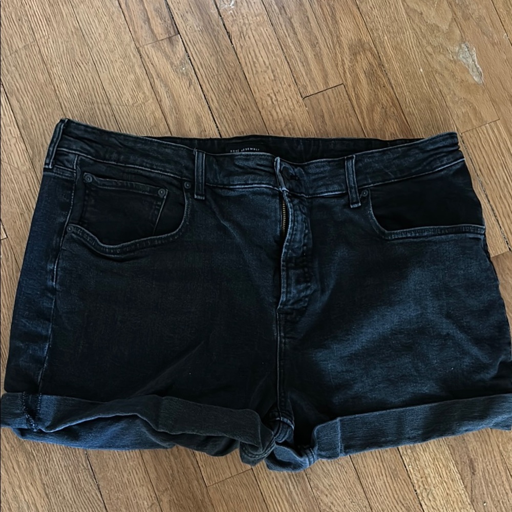 Free Assembly Women's Black Denim Shorts